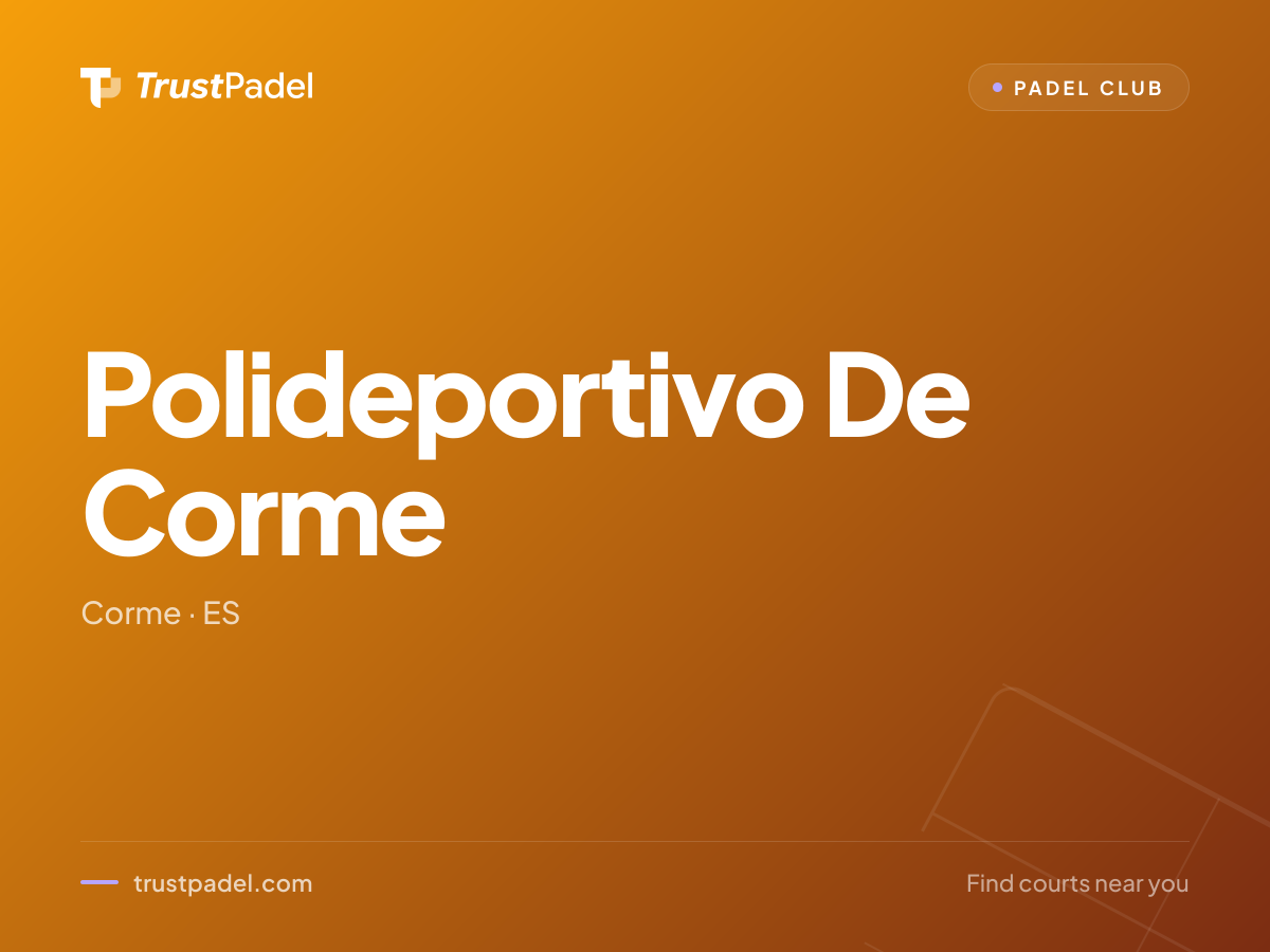 Polideportivo De Corme padel club