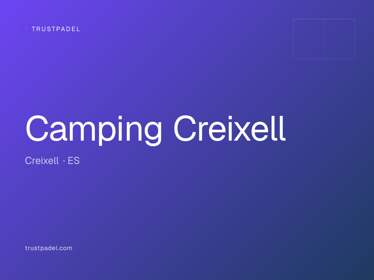 Camping Creixell padel club