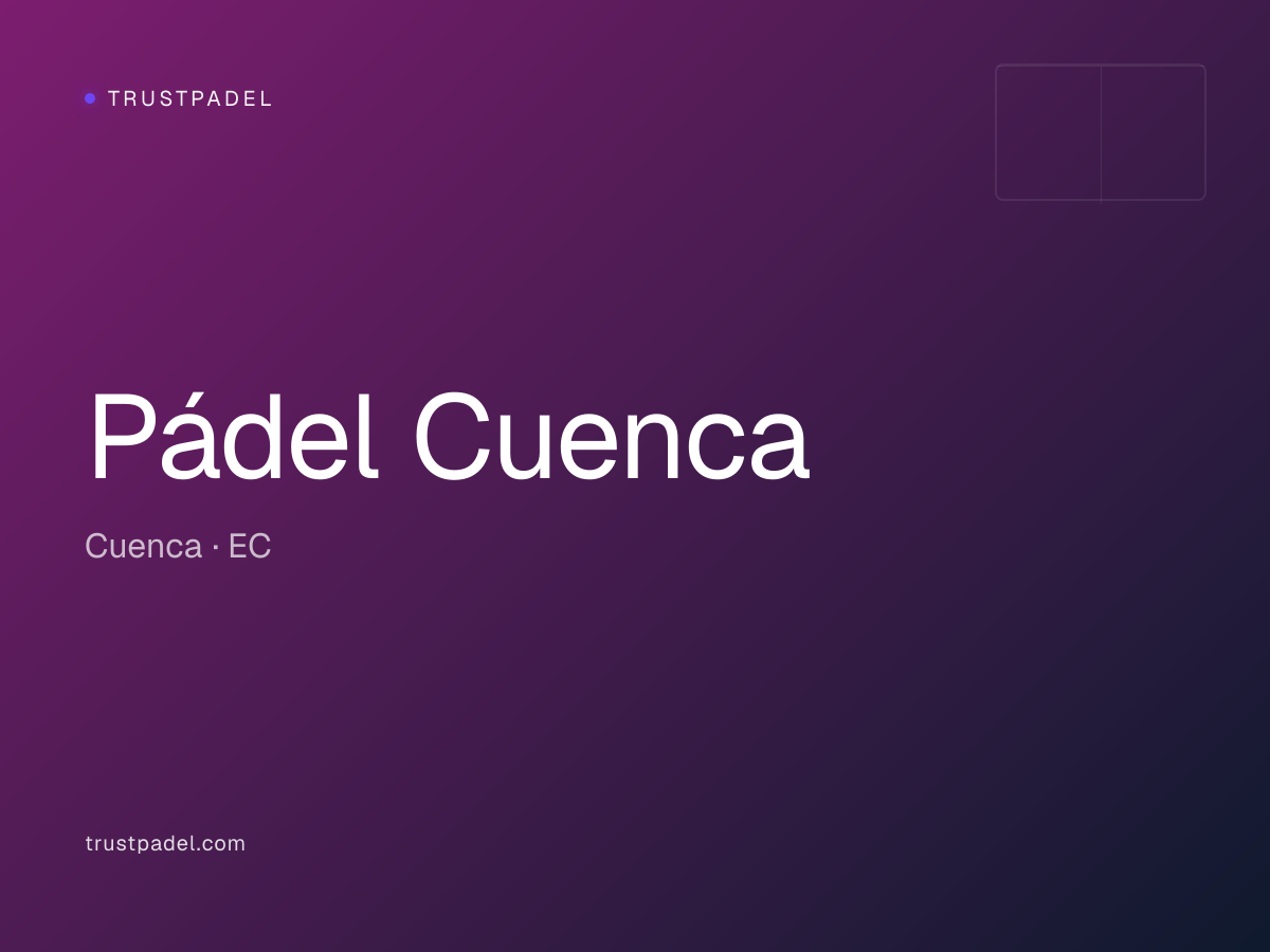 Pádel Cuenca padel club