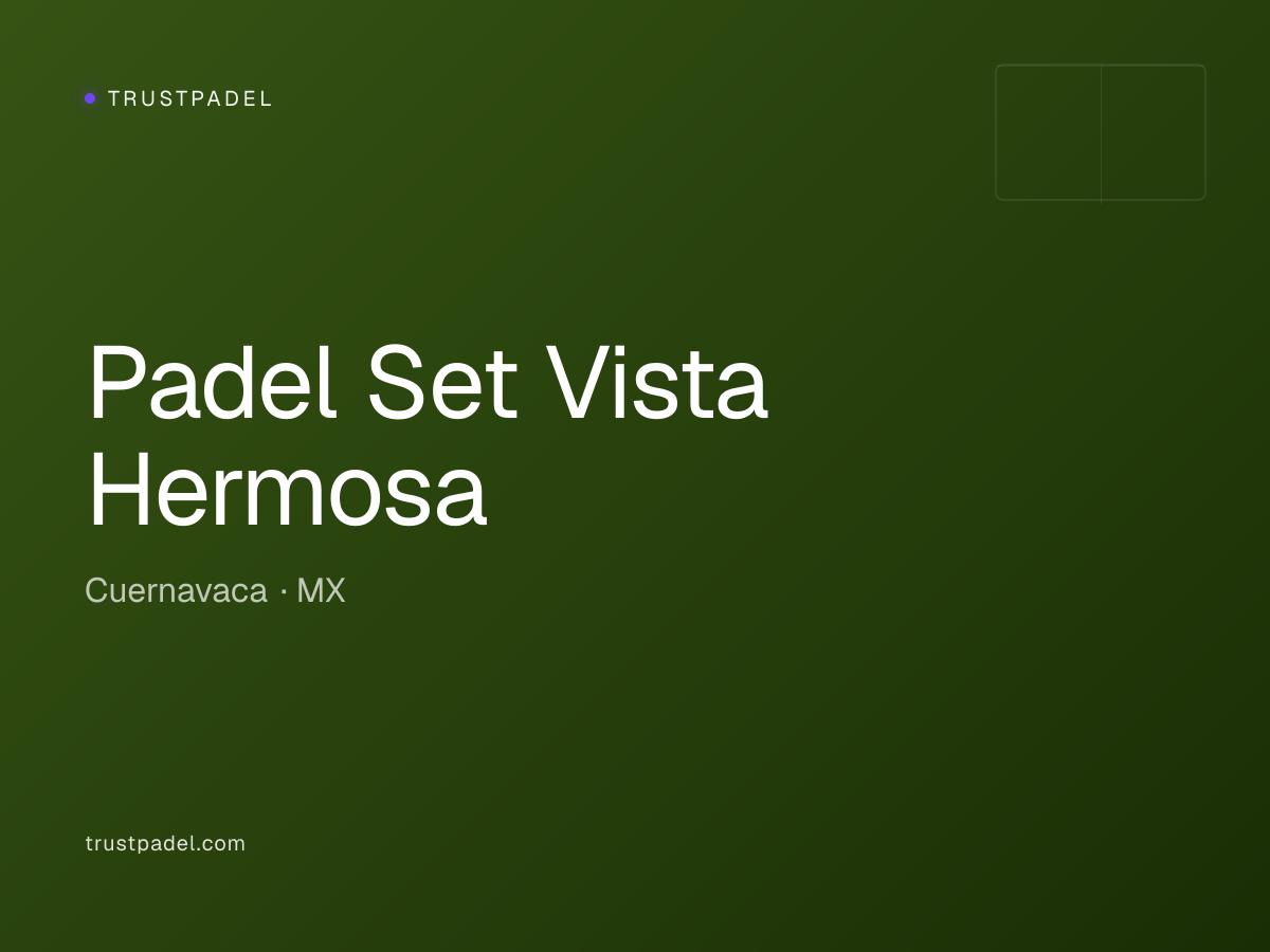 Padel Set Vista Hermosa padel club