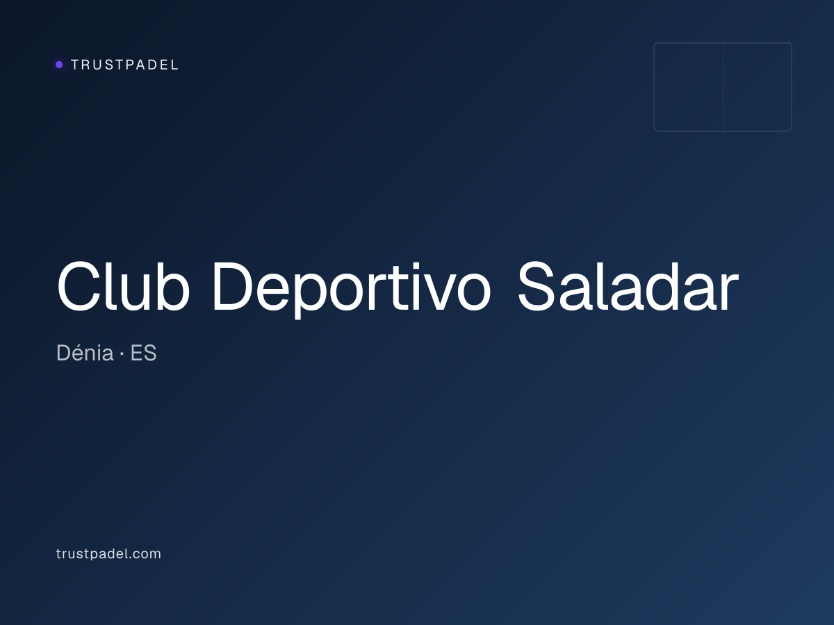 Club Deportivo Saladar padel club