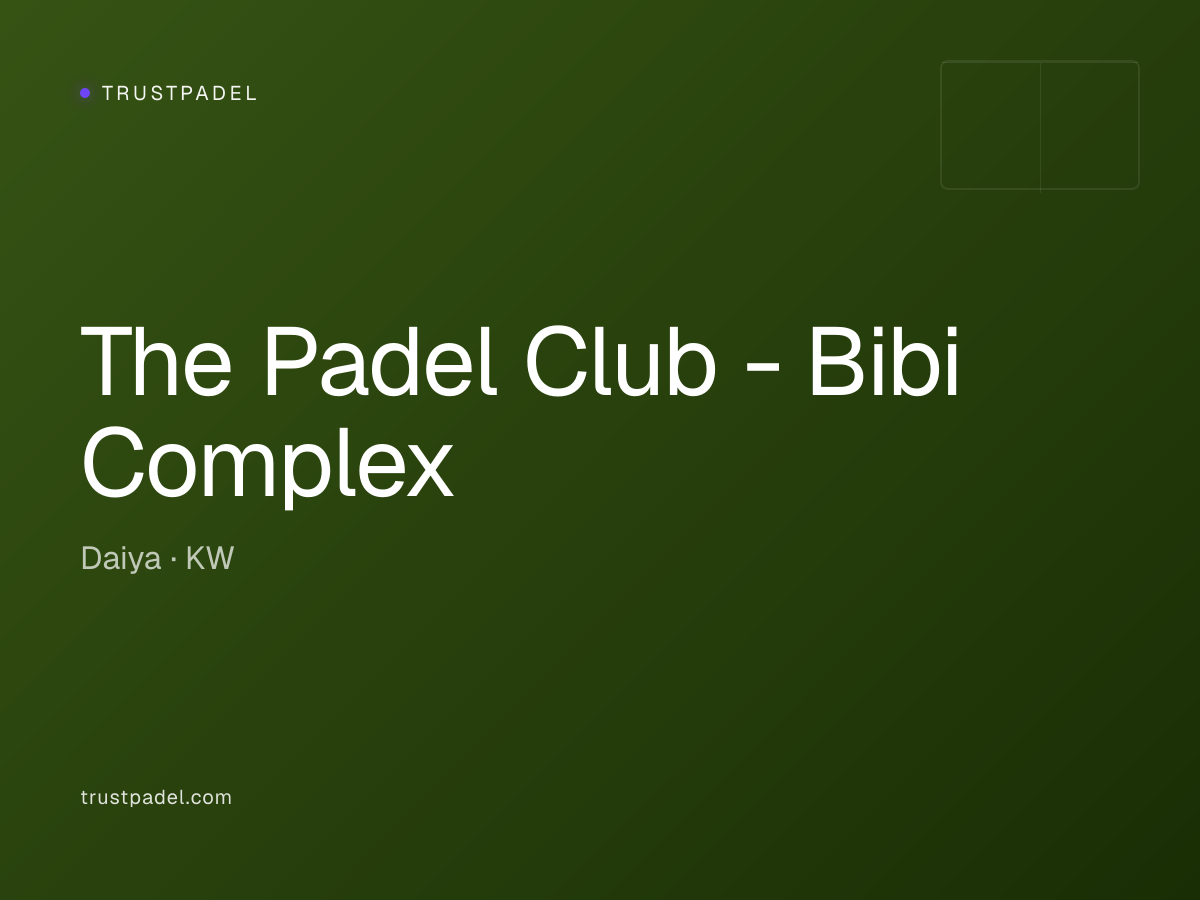 The Padel Club - Bibi Complex padel club