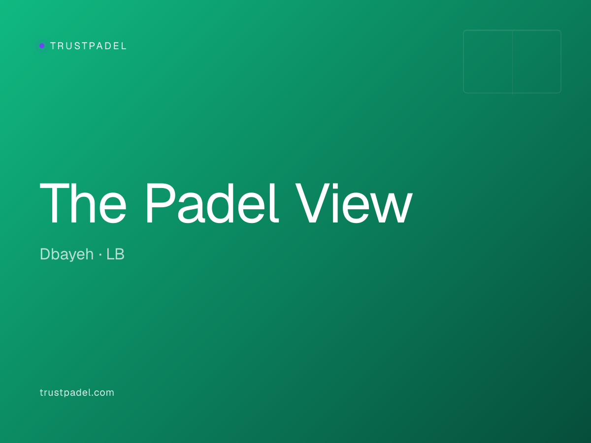 The Padel View padel club