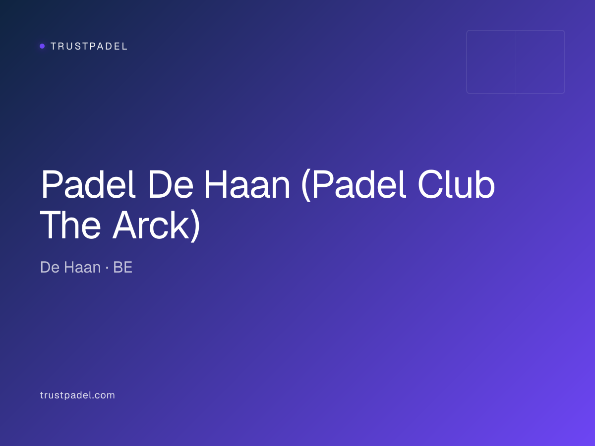 Padel De Haan (Padel Club The Arck) padel club