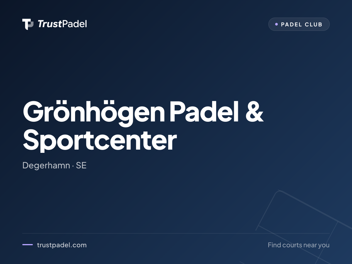 Grönhögen Padel & Sportcenter padel club