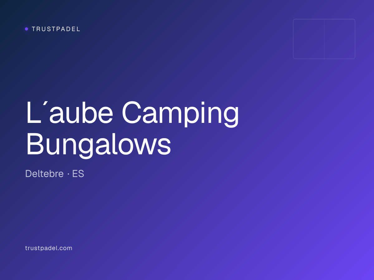 L´aube Camping Bungalows padel club