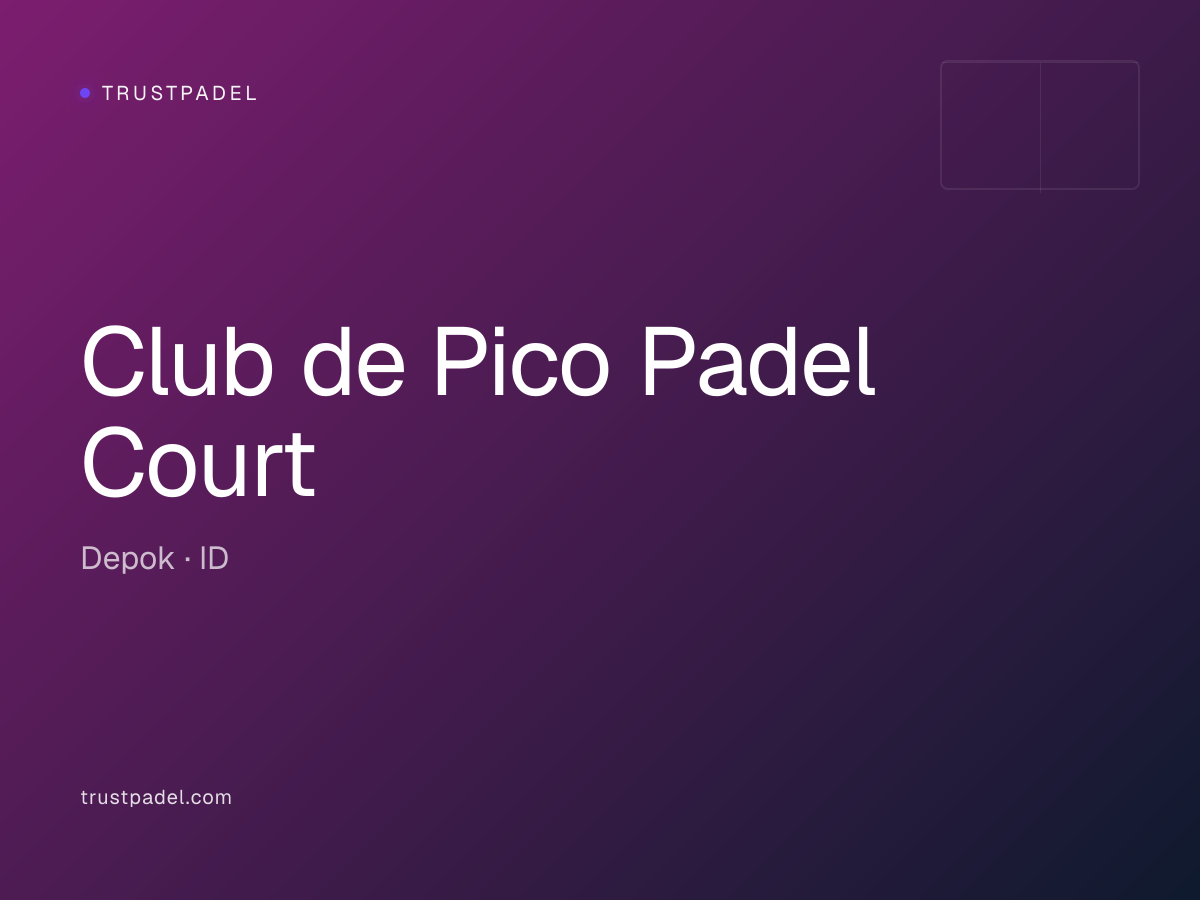 Club de Pico Padel Court padel club