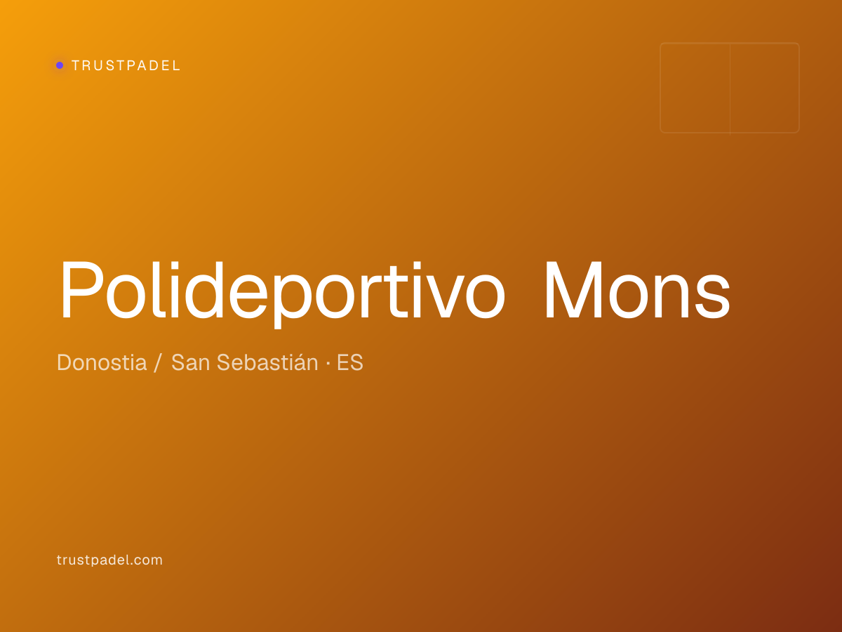 Polideportivo Mons padel club