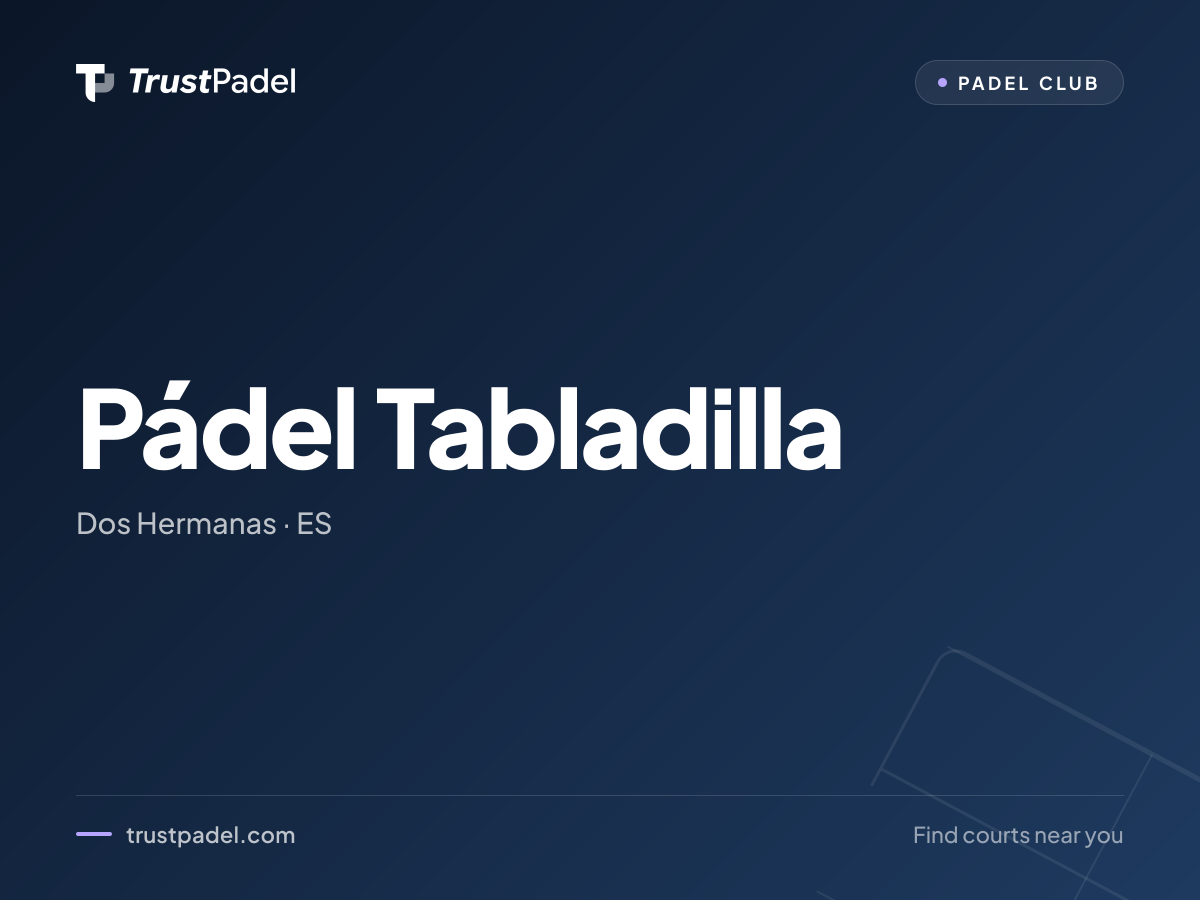 Pádel Tabladilla padel club