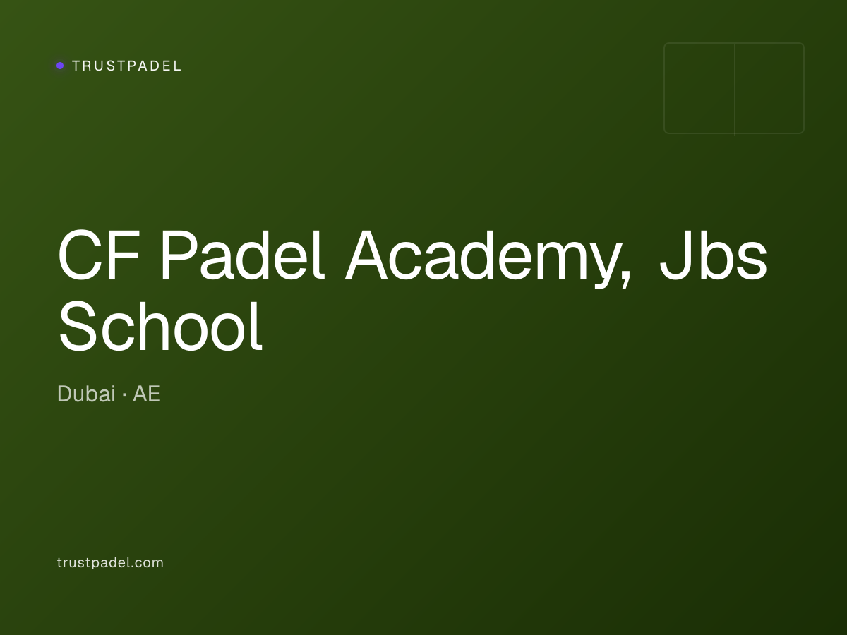 CF Padel Academy, Jbs School padel club