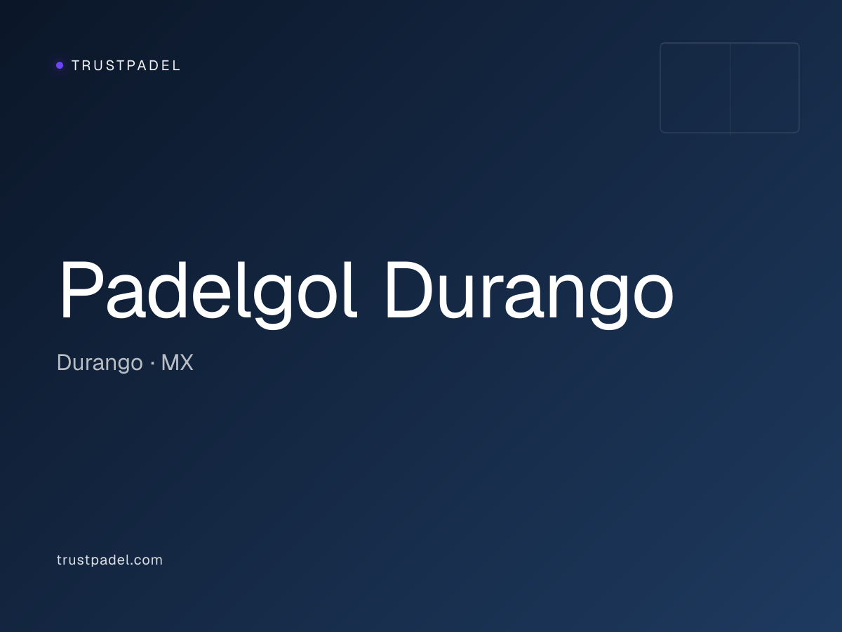 Padelgol Durango padel club