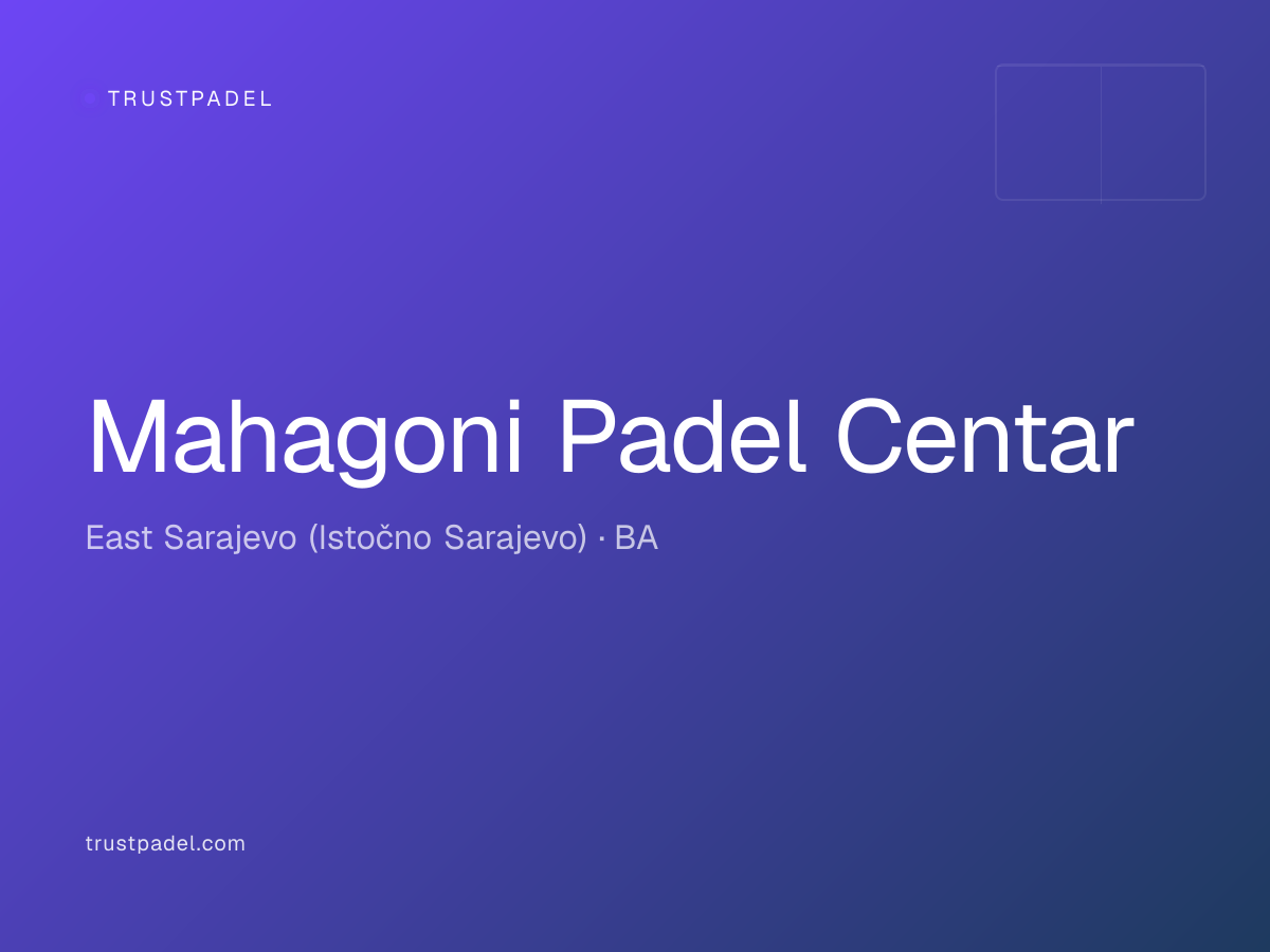 Mahagoni Padel Centar padel club
