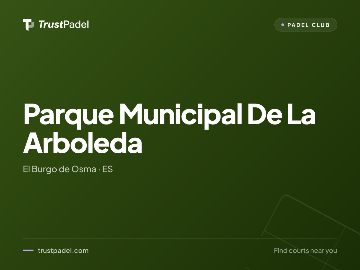 Parque Municipal De La Arboleda padel club