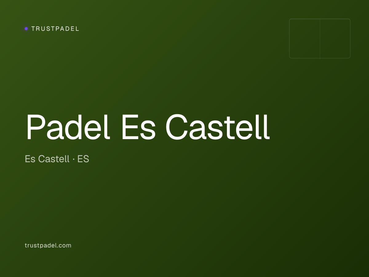 Padel Es Castell padel club