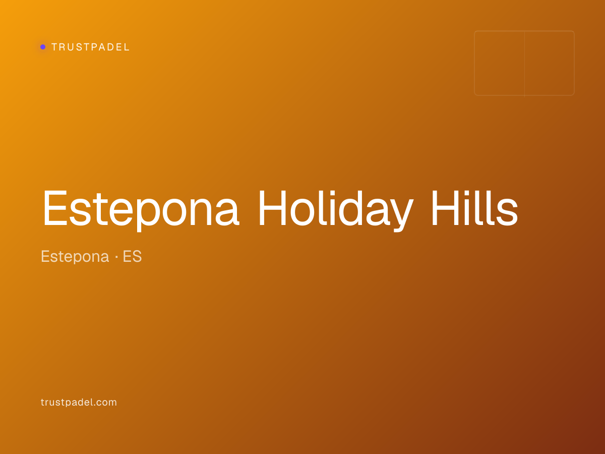 Estepona Holiday Hills padel club