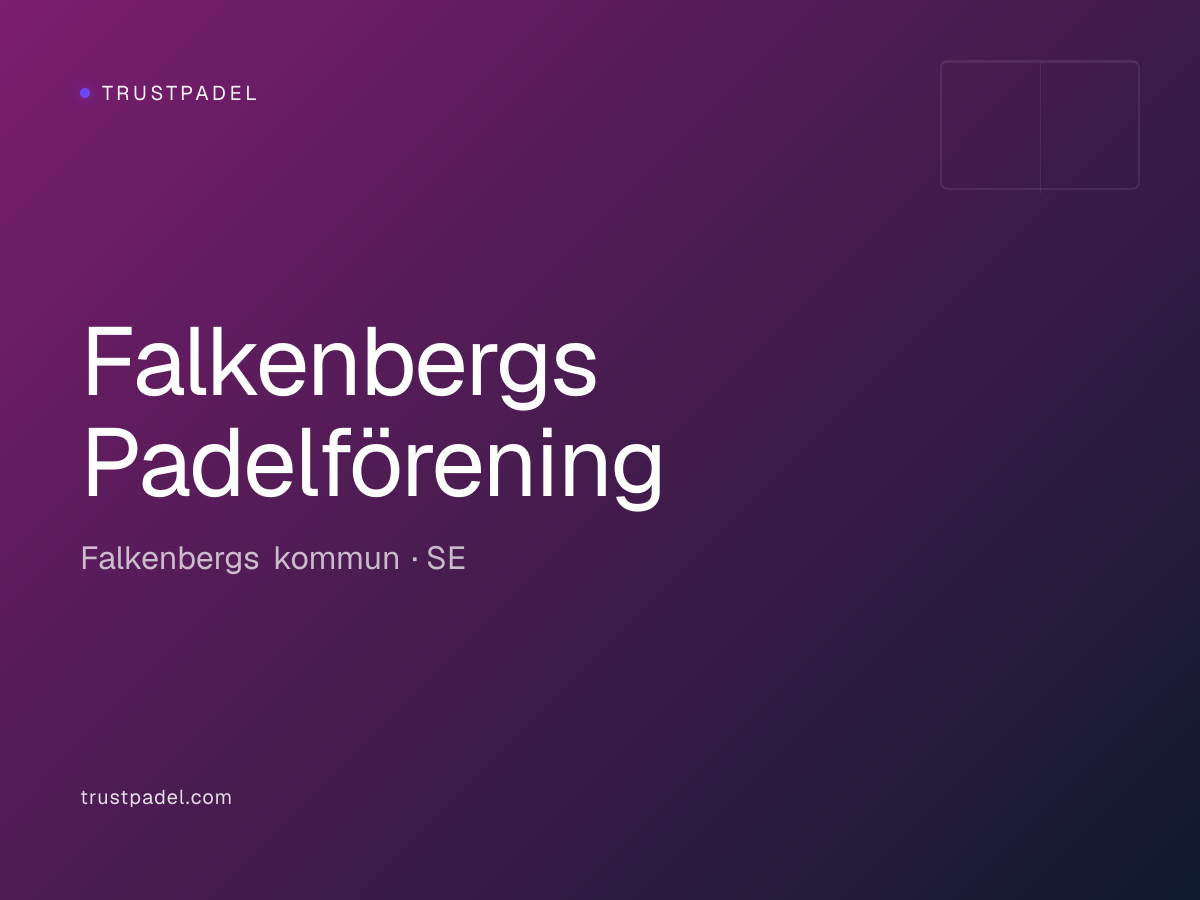 Falkenbergs Padelförening padel club
