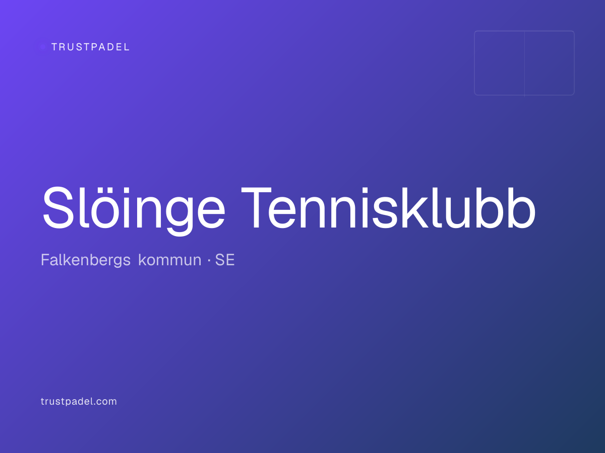 Slöinge Tennisklubb padel club