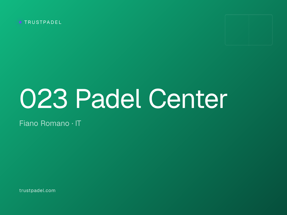 023 Padel Center padel club