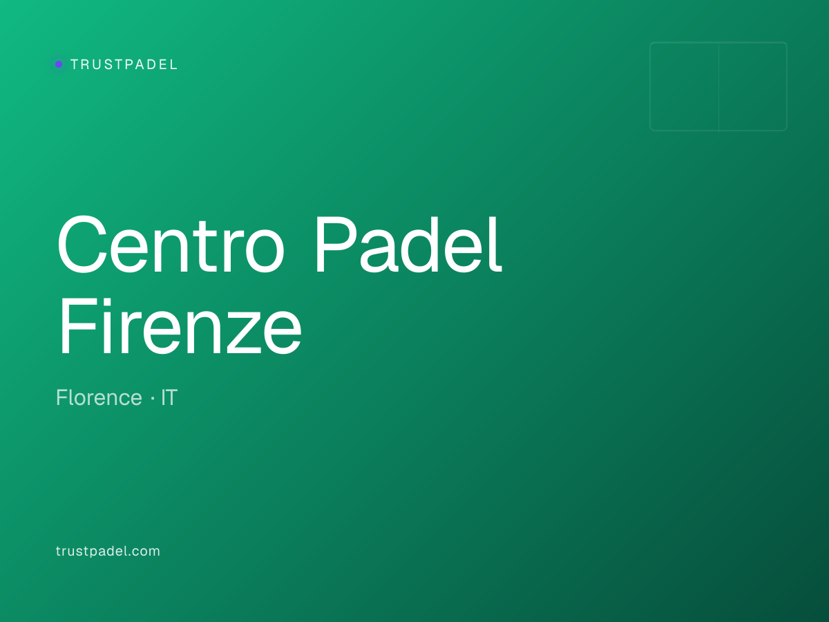 Centro Padel Firenze padel club