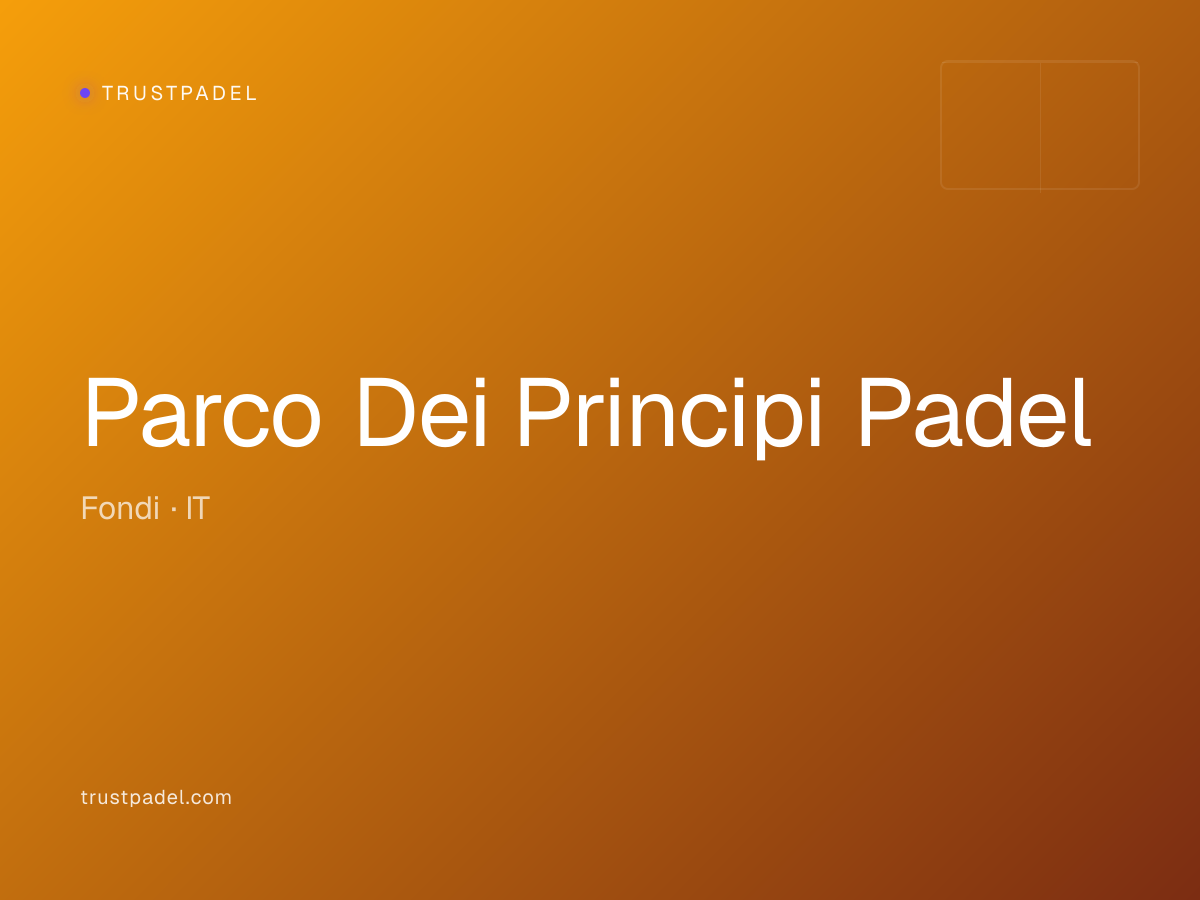 Parco Dei Principi Padel padel club