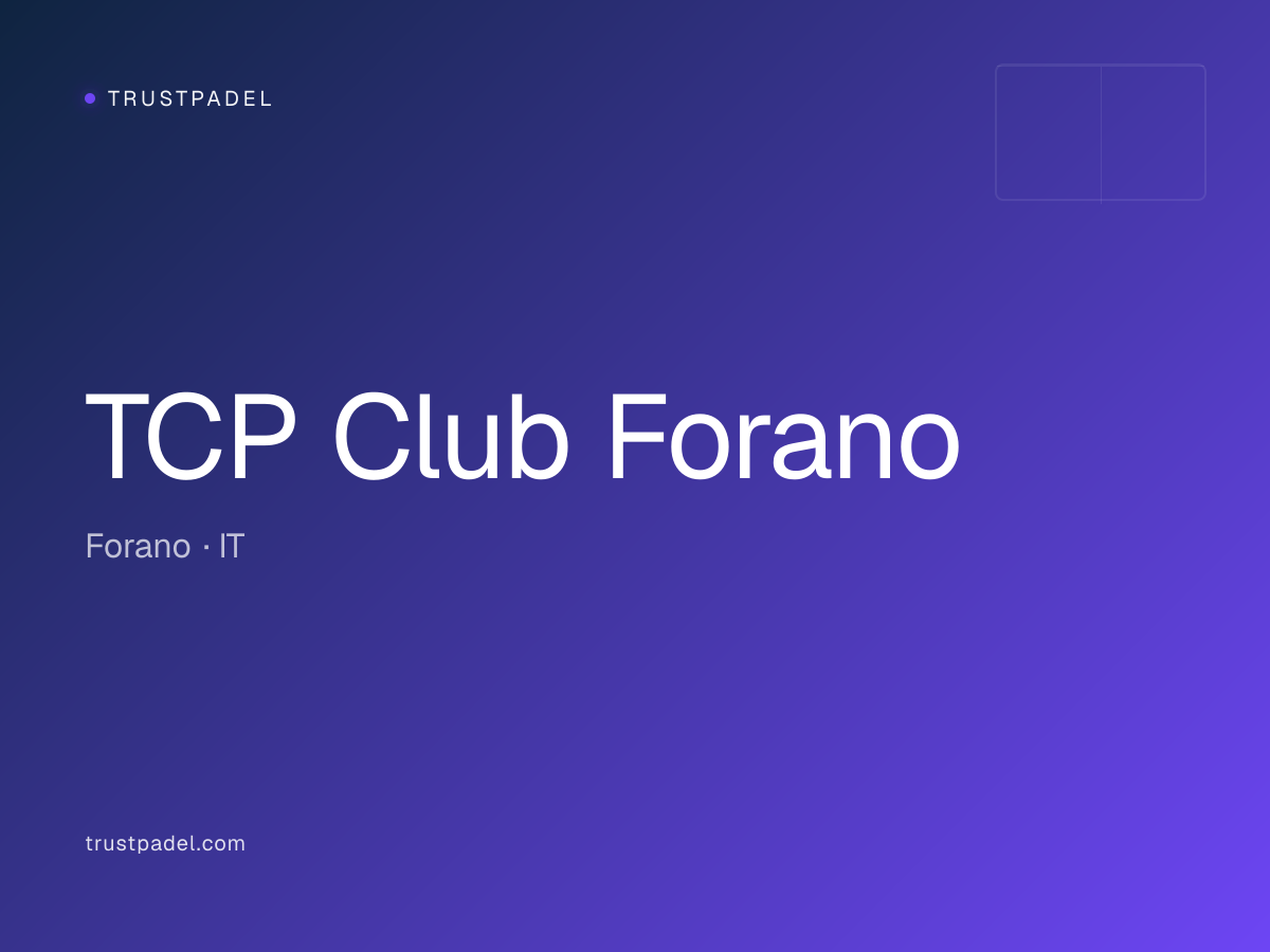 TCP Club Forano padel club