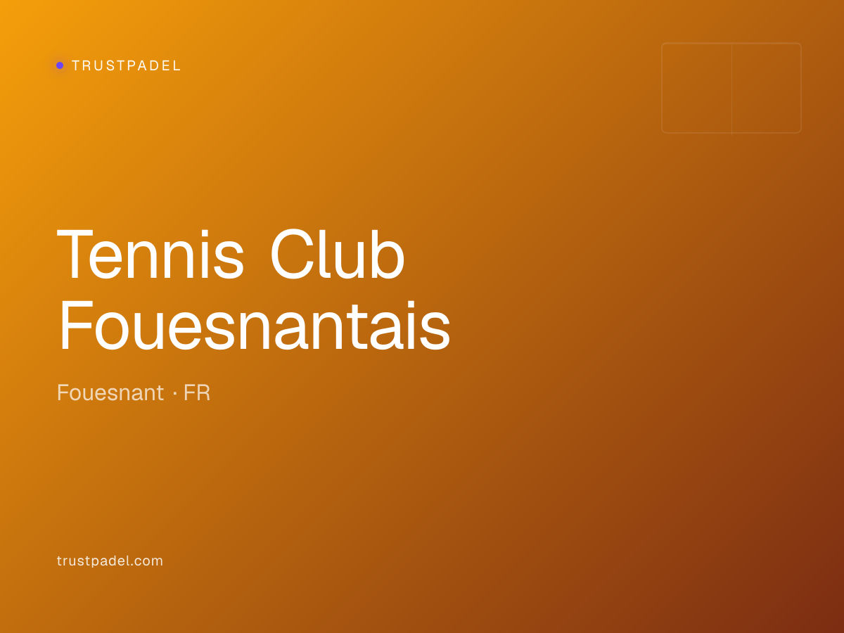Tennis Club Fouesnantais padel club
