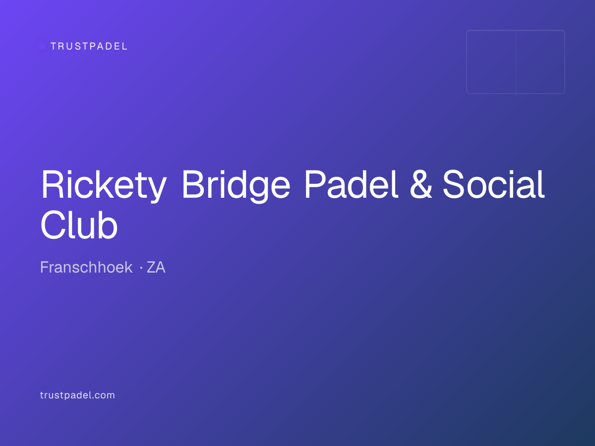 Rickety Bridge Padel & Social Club padel club