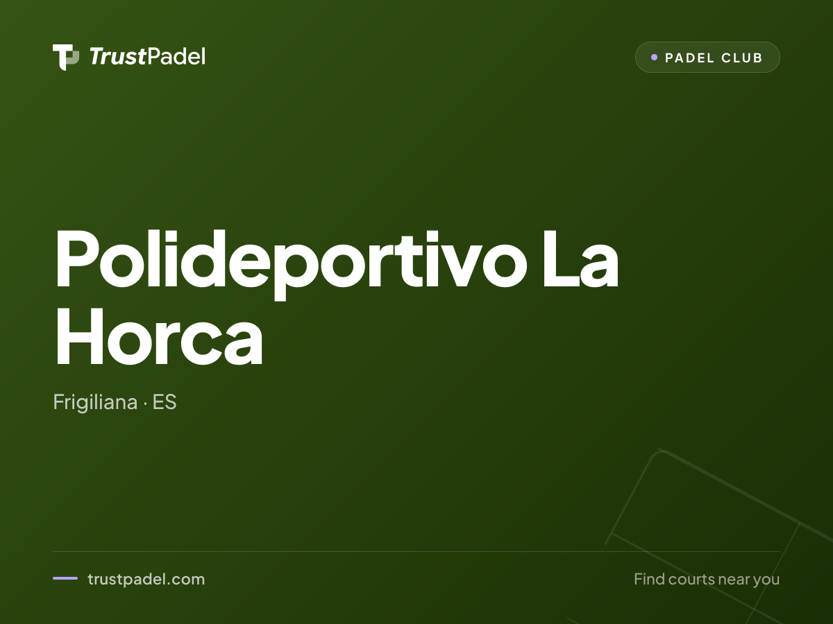 Polideportivo La Horca padel club