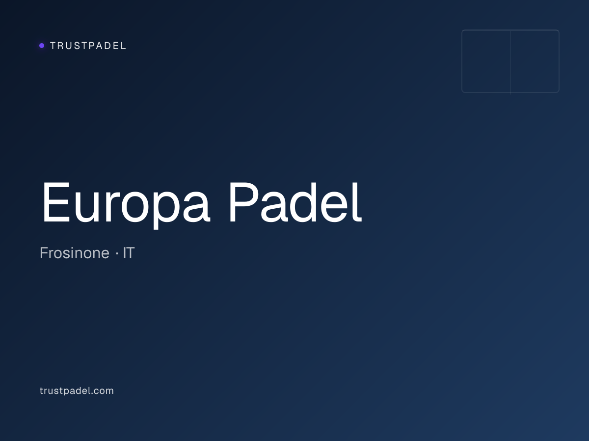 Europa Padel padel club