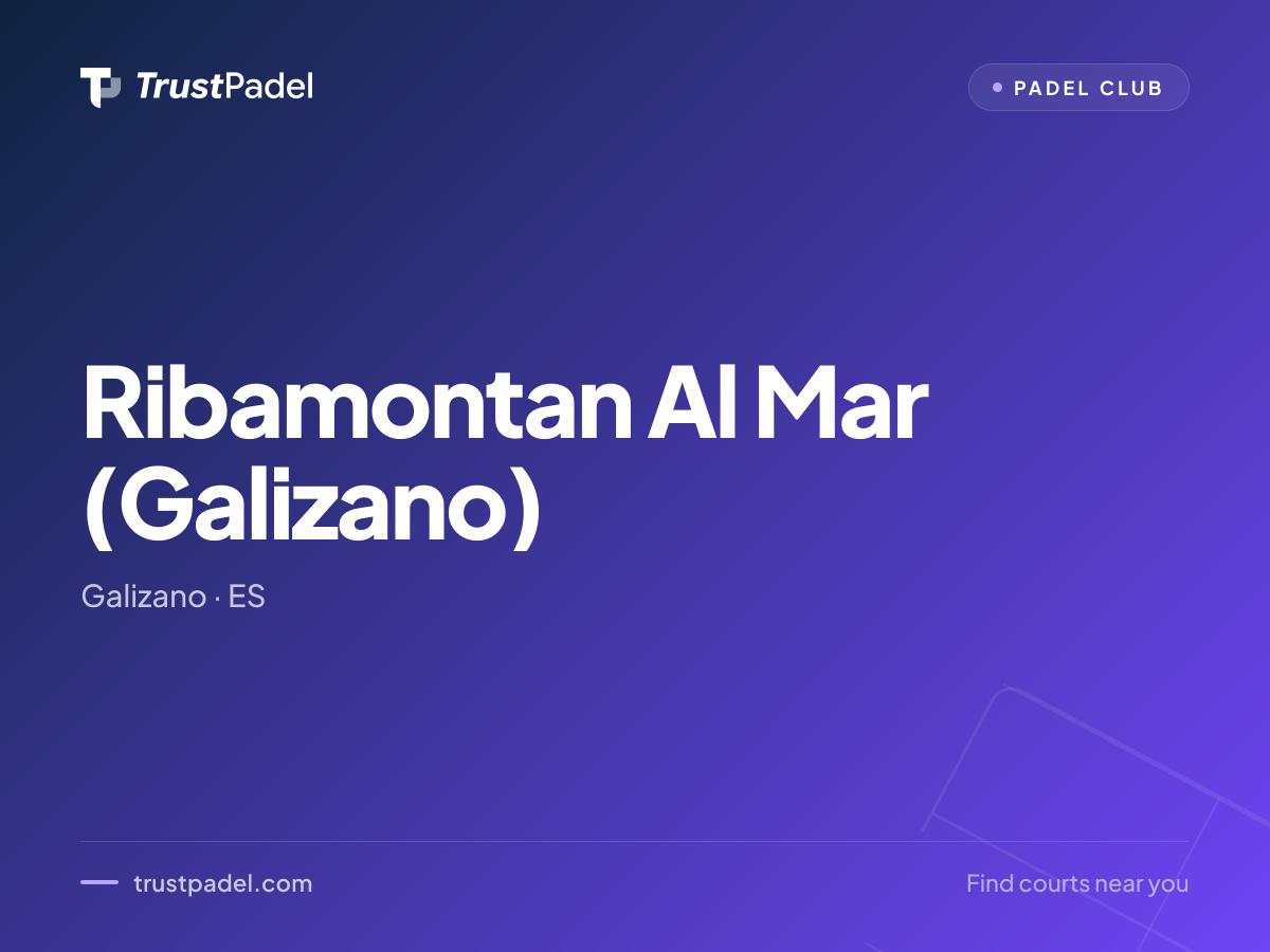 Ribamontan Al Mar (Galizano) padel club