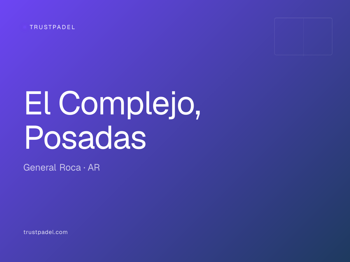 El Complejo, Posadas padel club
