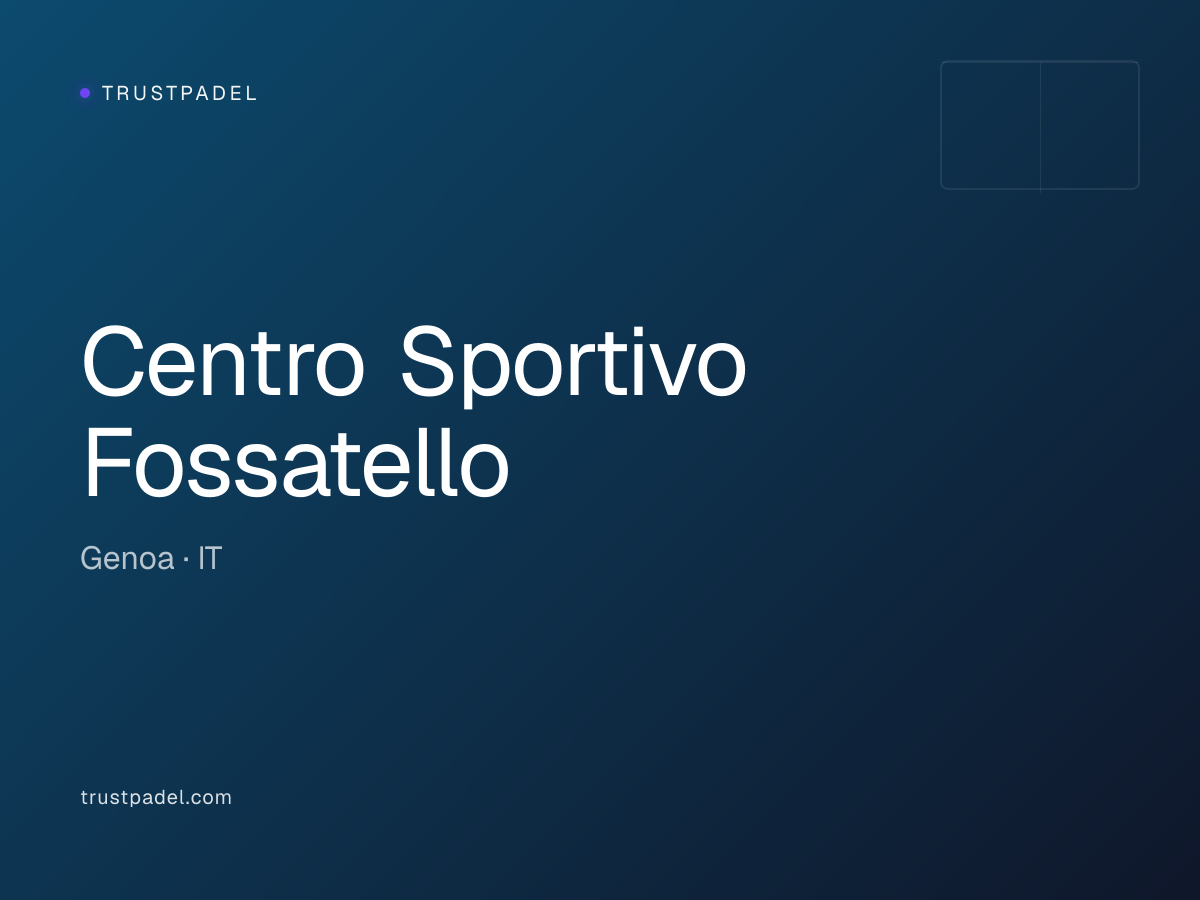 Centro Sportivo Fossatello padel club