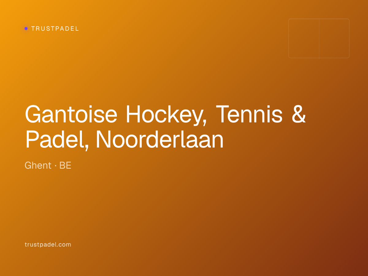 Gantoise Hockey, Tennis & Padel, Noorderlaan padel club