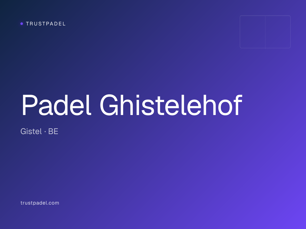 Padel Ghistelehof padel club