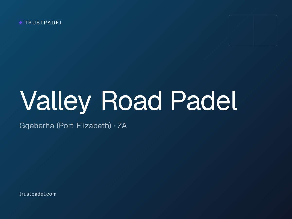 Valley Road Padel padel club