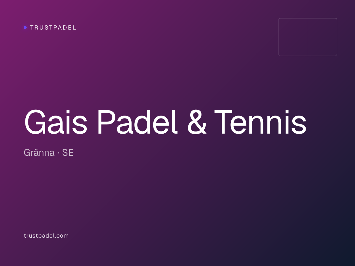 Gais Padel & Tennis padel club