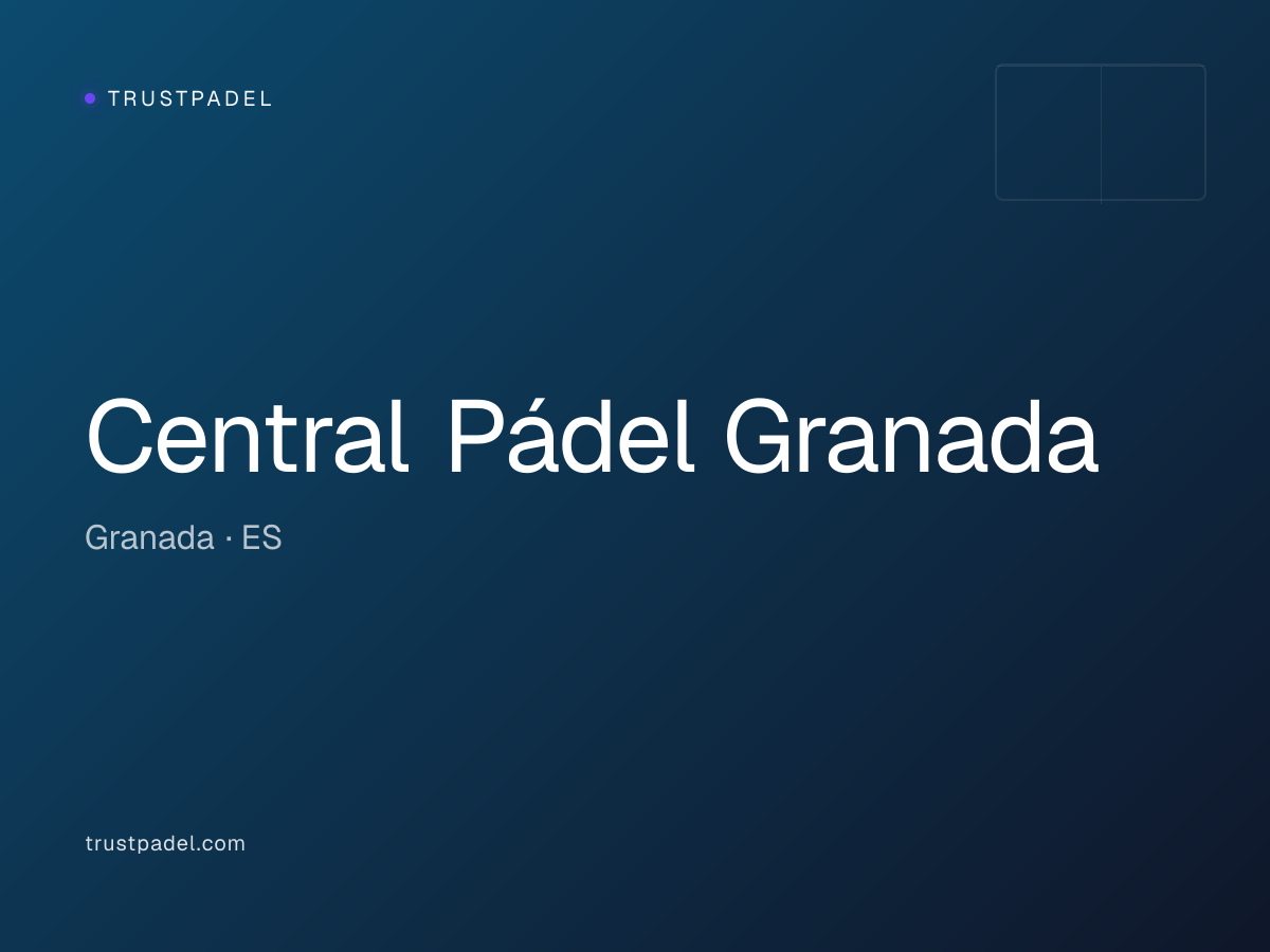 Central Pádel Granada padel club