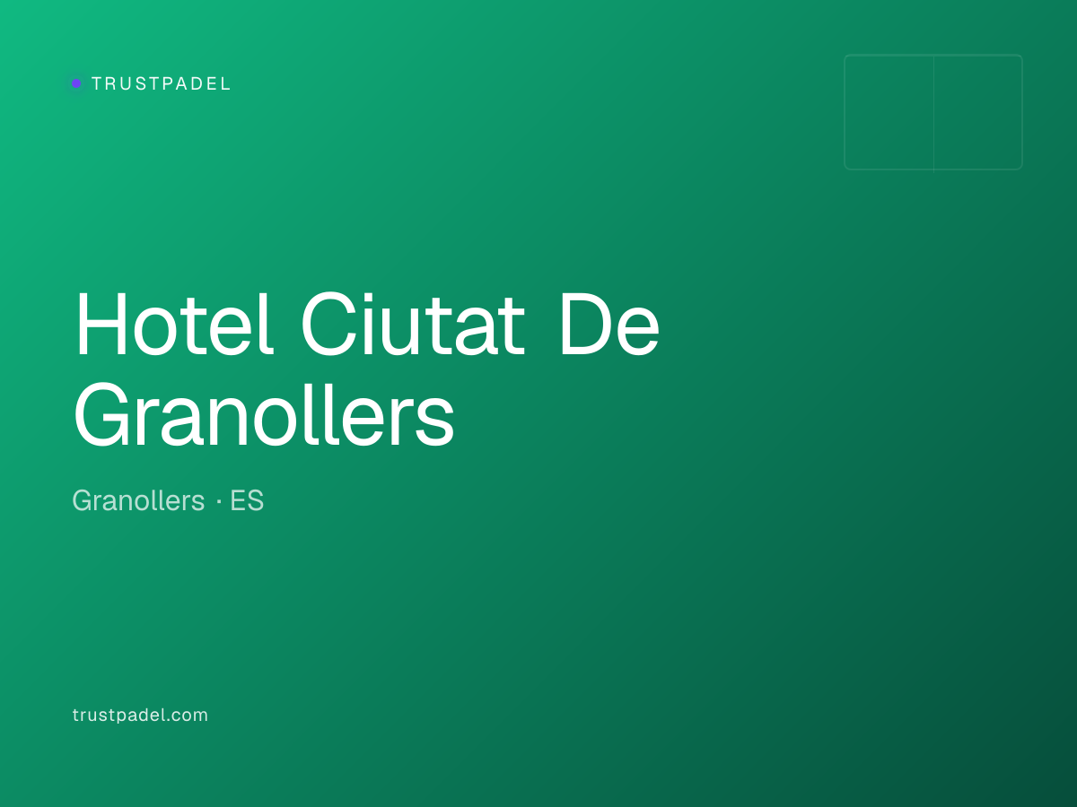 Hotel Ciutat De Granollers padel club