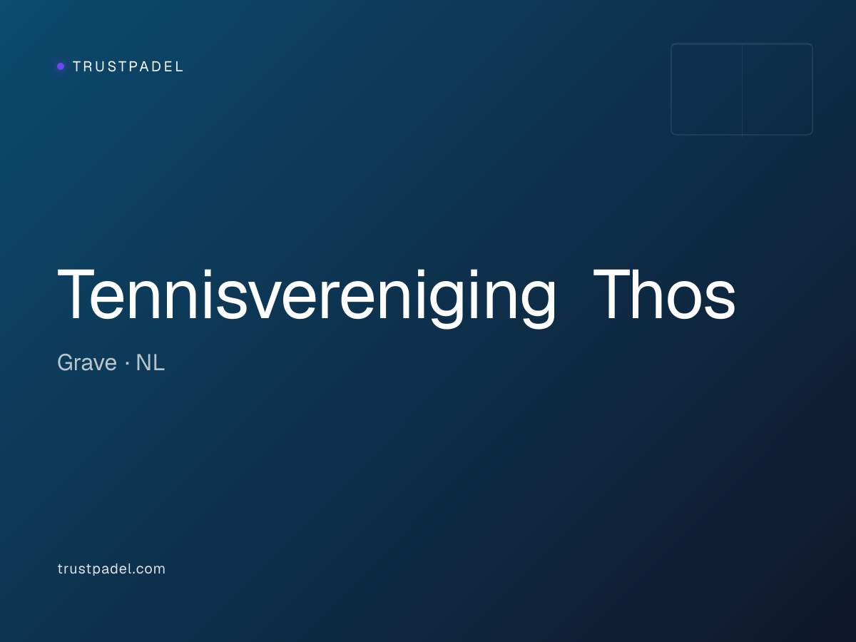 Tennisvereniging Thos padel club