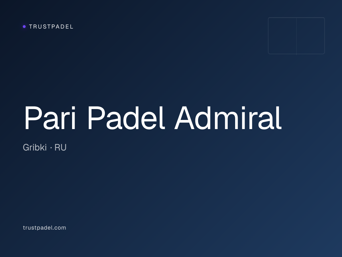 Pari Padel Admiral padel club