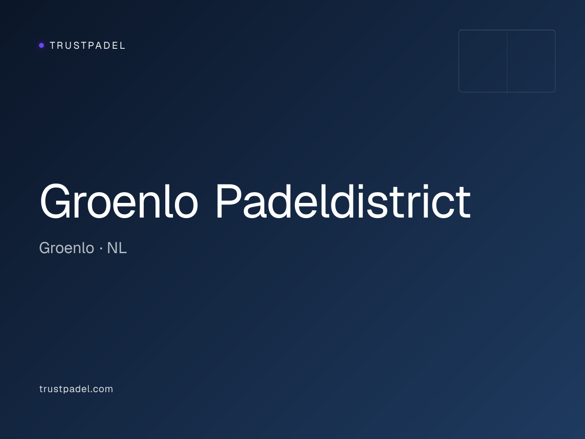 Groenlo Padeldistrict padel club