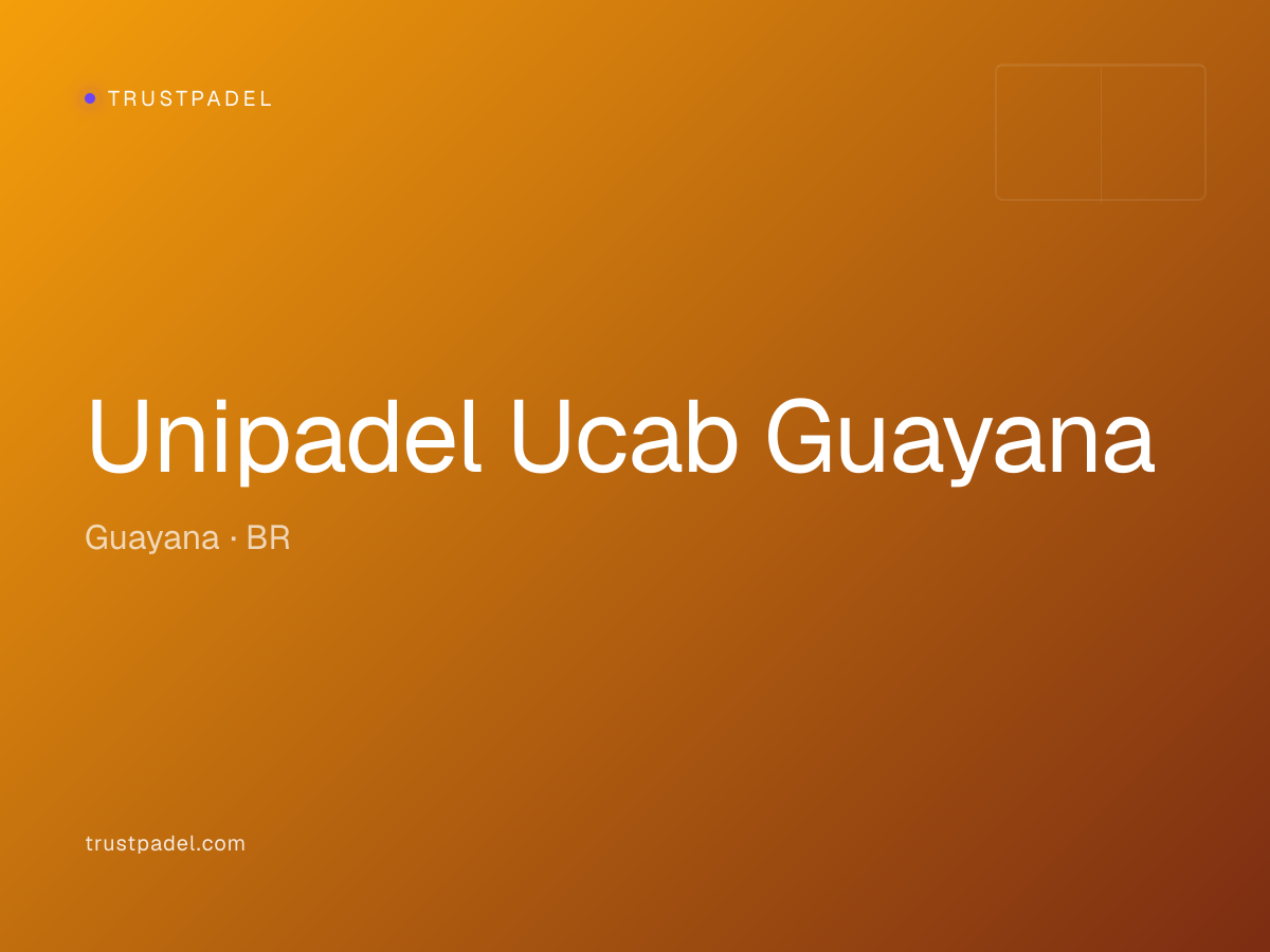 Unipadel Ucab Guayana padel club