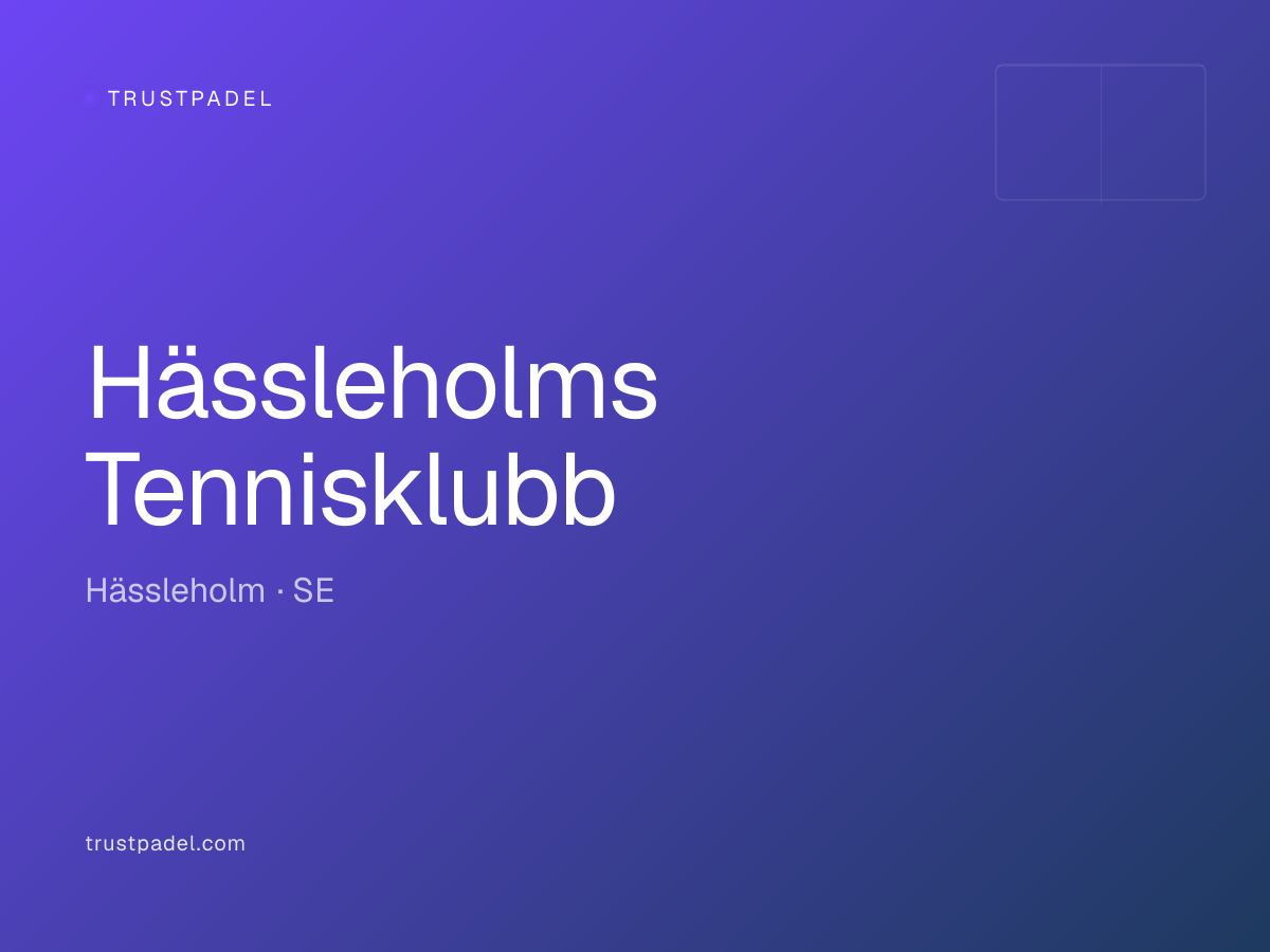 Hässleholms Tennisklubb padel club