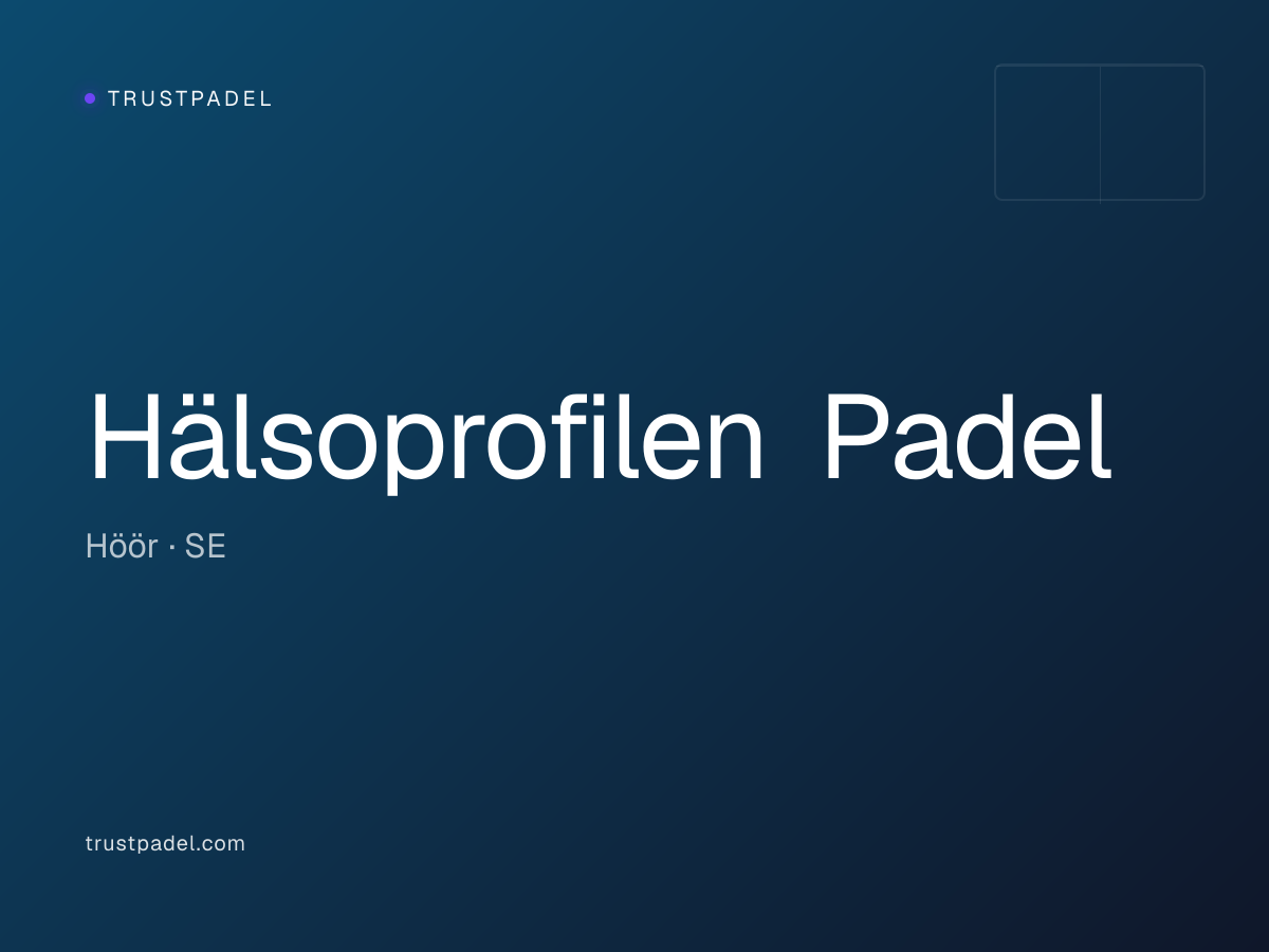 Hälsoprofilen Padel padel club