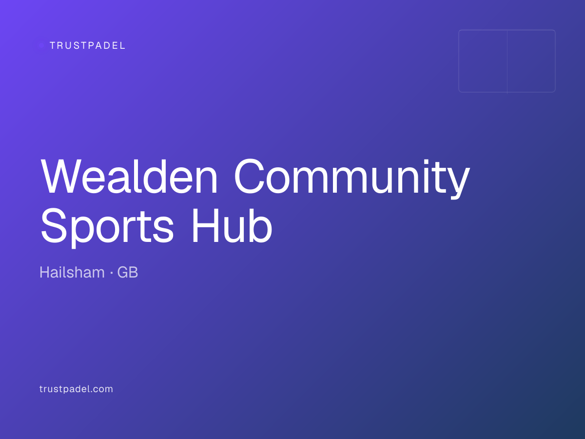 Wealden Community Sports Hub padel club