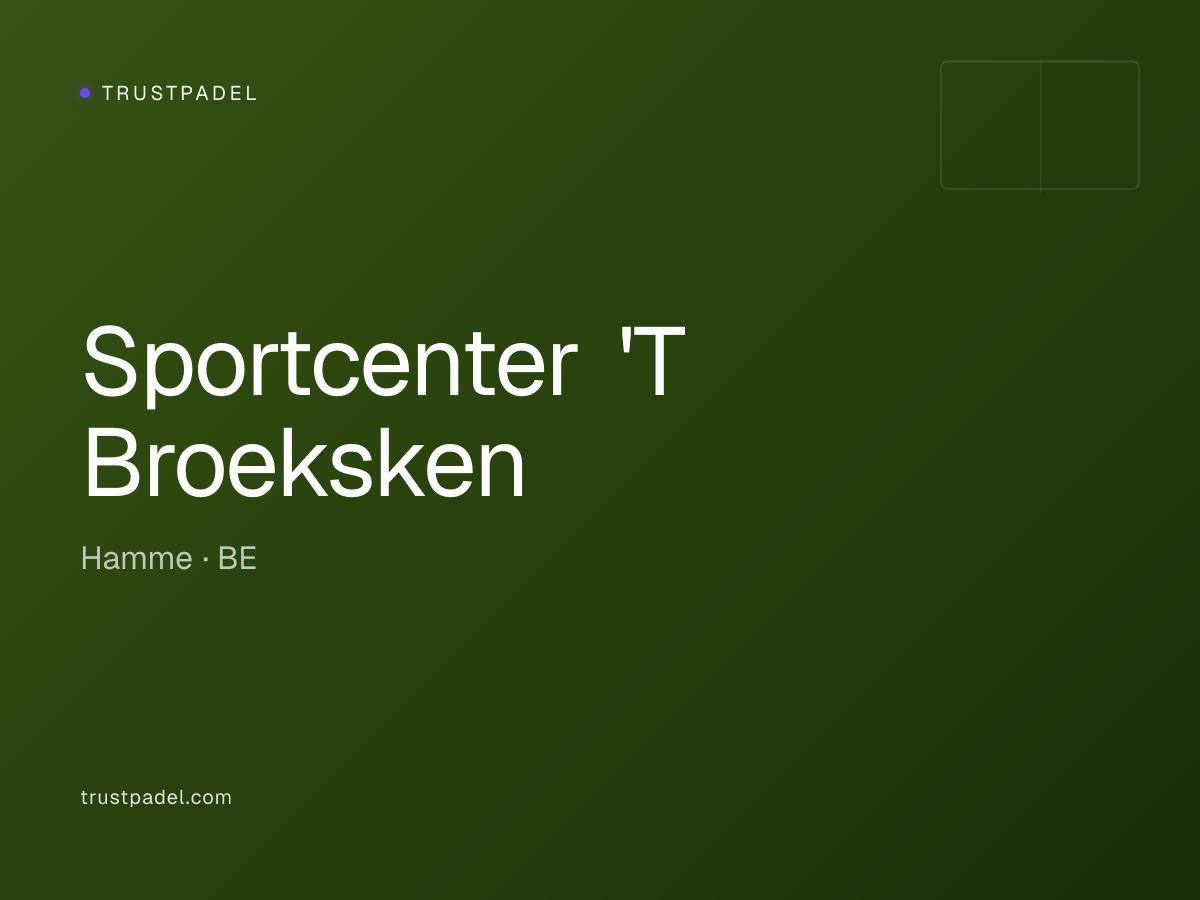 Sportcenter 'T Broeksken padel club