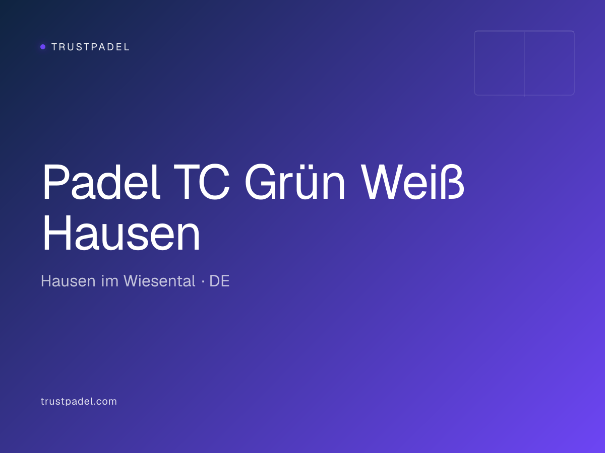 Padel TC Grün Weiß Hausen padel club