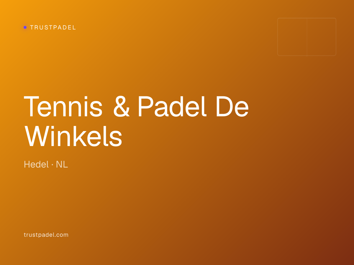 Tennis & Padel De Winkels padel club
