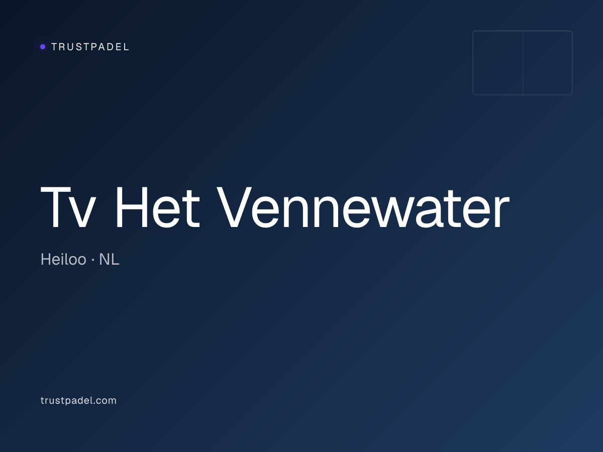 Tv Het Vennewater padel club