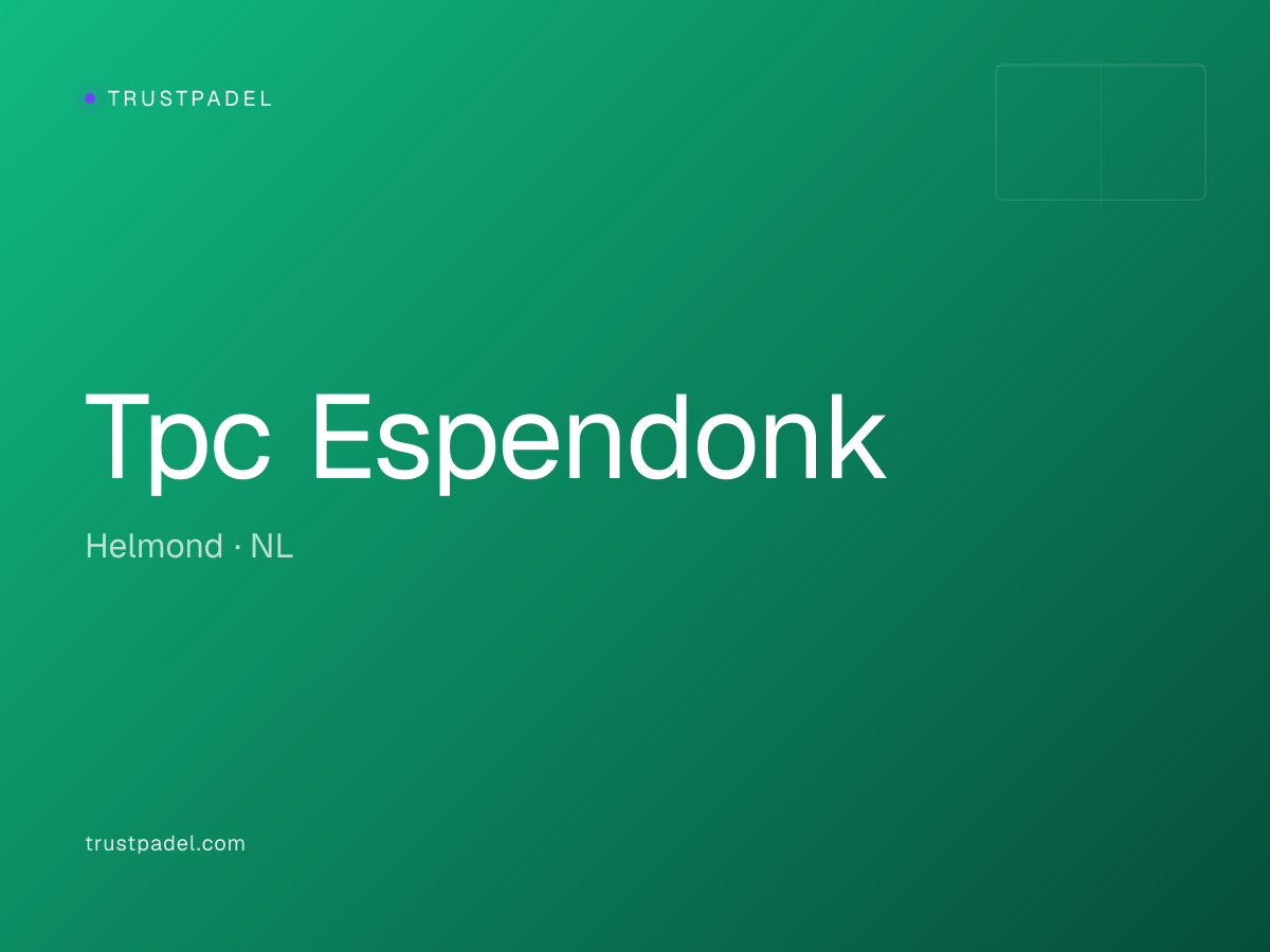 Tpc Espendonk padel club